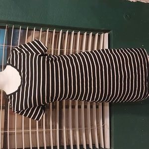 Black and White T-Shirt Dress